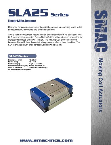 SLA25 Series Linear Slide Actuator