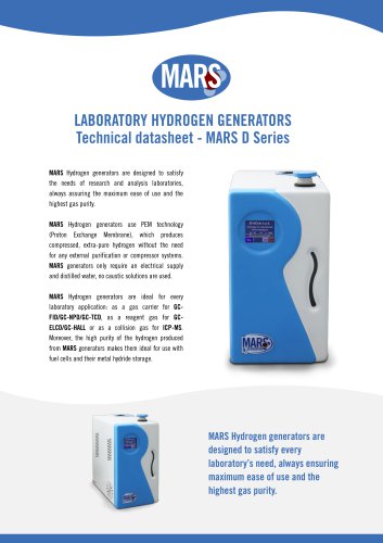 ErreDue Mars Laboratory Hydrogen generator