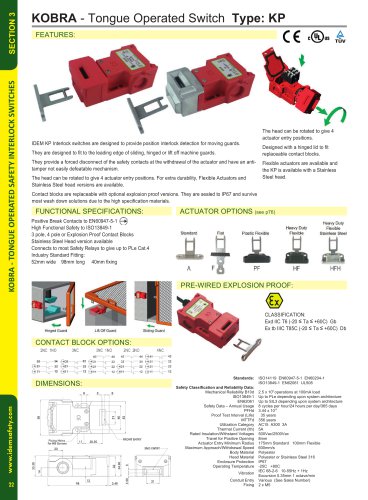 KP & KP-SS: Interlock Tongue Switches