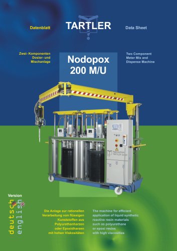 NODOPOX 200 : Two Component Meter Mix and Dispense Machine