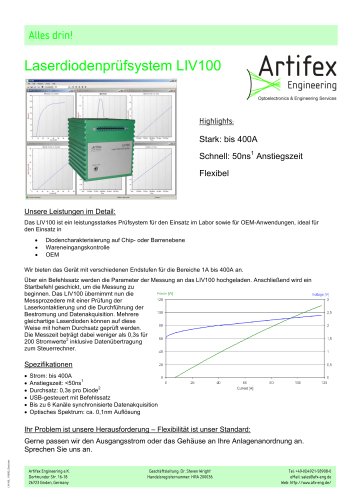 System zur Charakterisierung von Laserdioden