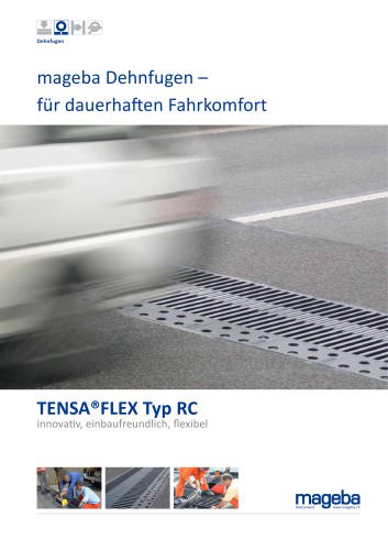 Prospekt TENSA-FLEX RC Gleitfingerfuge Typ RC