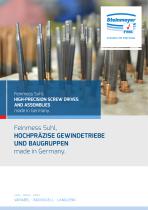 Steinmeyer FMS Präzisions-Gewindetriebe, Einbaumesschrauben, Manuelle Positioniersysteme - 1