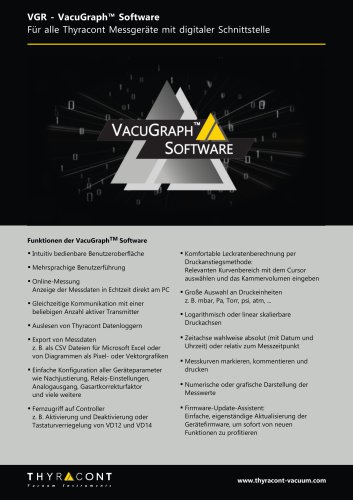 VGR VacuGraph® Windows® Software