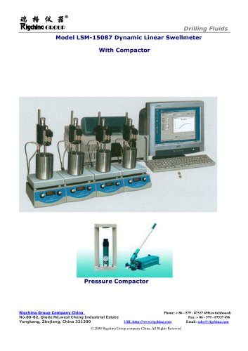 RIGCHINA-Dynamic Linear Swell Meter  4units |Model LSM-15087 | to test and study the reactivity of shales encountered in oil well drilling