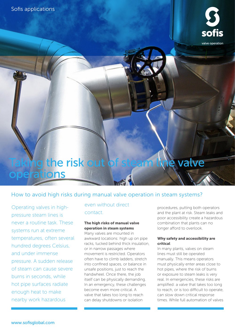 Taking the risk out of steam line valve operations - Netherlocks