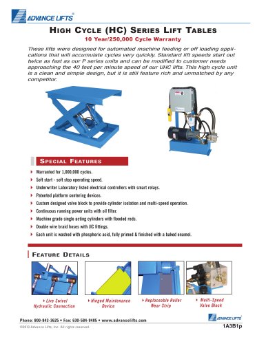 High Cycle Lifts