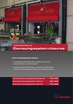 Conveying-system closures