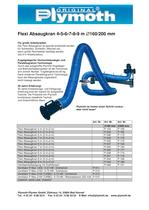 Flexi Absaugkran 4?5?6?7?8?9 m D160/200 mm