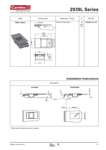 2939l series tension latches