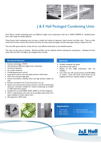 J & E Hall Packaged Condensing Units