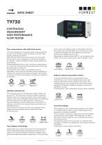 T9730 Continuous measurement high performance flow tester