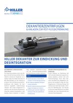 Eindickung und Desintegration