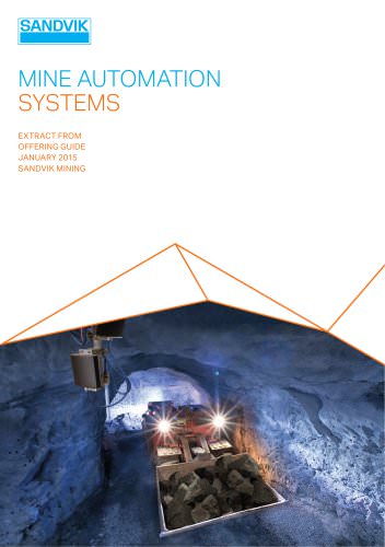 Sandvik mine automation system