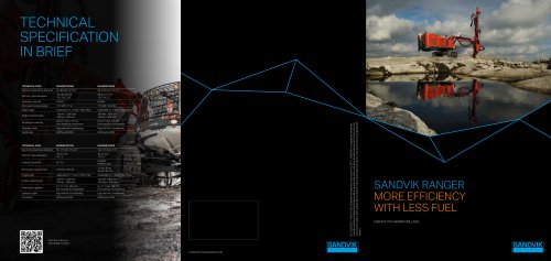 SANDVIK RANGER MORE EFFICIENCY WITH LESS FUEL