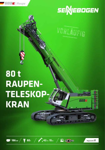 683E Raupen-Teleskopkran 80t