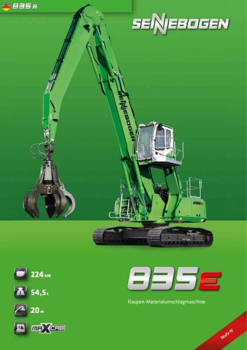 Materialumschlagmaschine 835 Raupe - Green Line