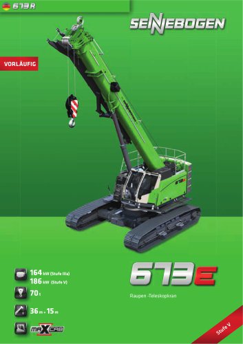 Teleskopkran 673 Raupe / E-Serie - Crane Line