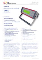 Datenblatt Auswertegerät GMV2