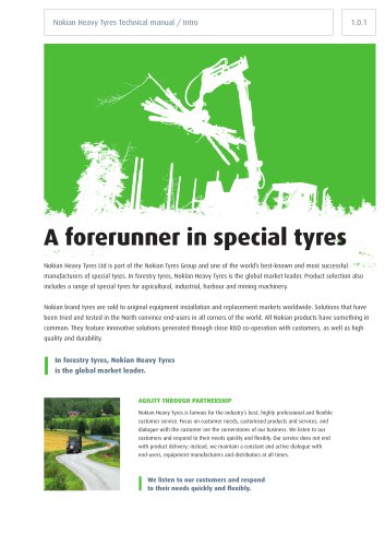 A forerunner in special tyres