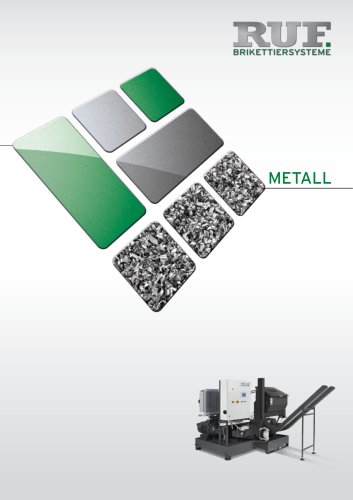 RUF Briquetting Press for Metal Brochure de