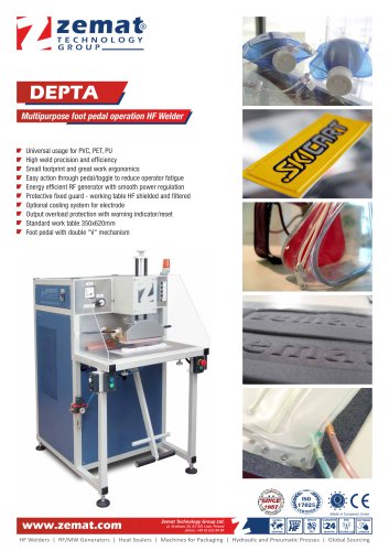 DEPTA | Multipurpose foot pedal operation HF Welder