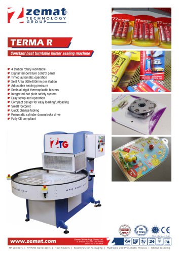 TERMA R | Constant heat turntable blister sealing machine