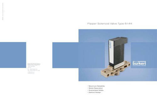 Flipper Solenoid Valve Typ 6144