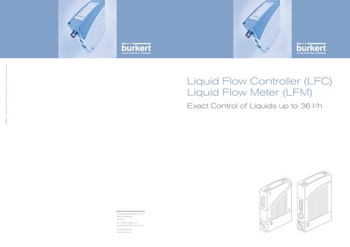 Liquid Flow Controller (LFC) and Liquid Flow Meter (LFM)