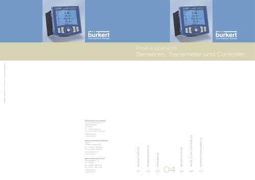 Produktübersicht Sensoren, Transmitter und Controller