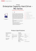 Enterprise Capacity Hard Drive – MG Series