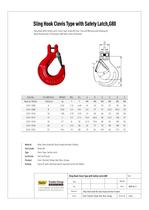 Lifting Sling Hook Clevis Type