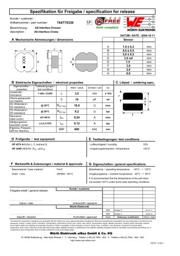 WE-ASI SMD Wire Wound Inductor 744775330