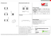 WE-CBF SMD EMI Suppression Ferrite Bead