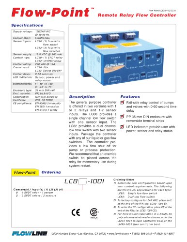 Remote Relay Flow Controller