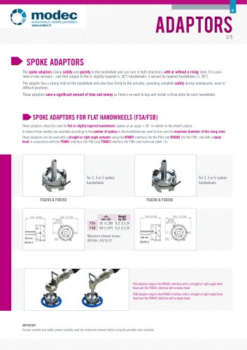 Spoke adaptors