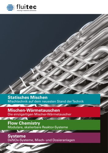 Fluitec Produkt&uuml;bersicht 2018