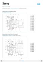 Pompes horizontales - Norme DIN 24255 Serie RN-RNI 60 Hz-43