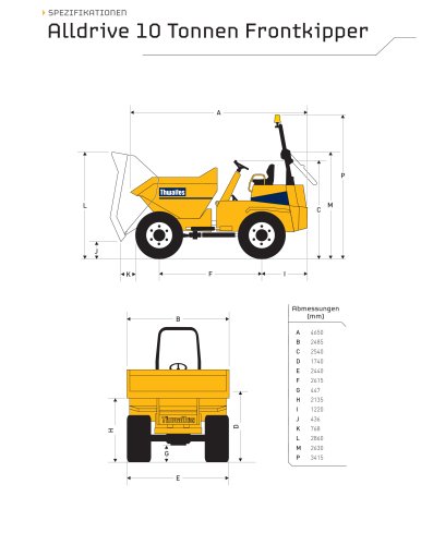 Alldrive 10 tonnen Frontkipper