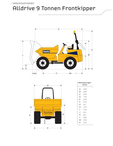 Alldrive 9 Tonnen Frontkipper
