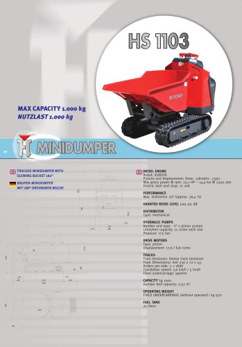 Raupenminidumper HS1103