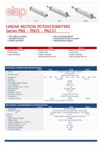 PNS, PN2S, PN23 Linear potentiometers