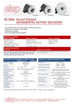 RE520 - REM520 Round flanged incremental encoders