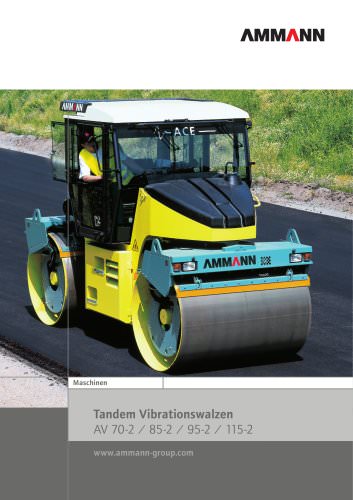 Tandem Vibrationswalzen AV 70-2 / 85-2 / 95-2 / 115-2