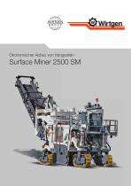 Ökonomischer Abbau von Hartgestein Surface Miner 2500 SM-1