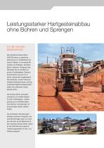 Ökonomischer Abbau von Hartgestein Surface Miner 2500 SM-2