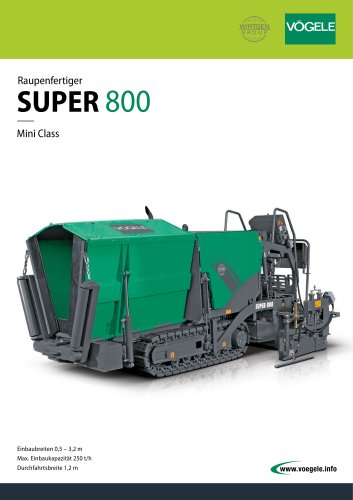 Raupenfertiger SUPER 800 mini class