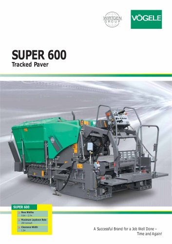 SUPER 600 - Tracked Paver