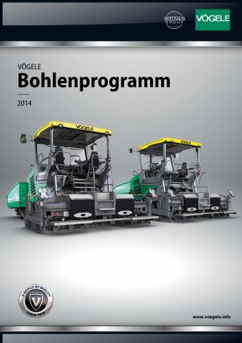 VÖGELE Bohlenprogramm 2014