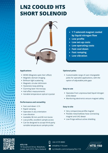 LN2 Cooled Short Solenoid